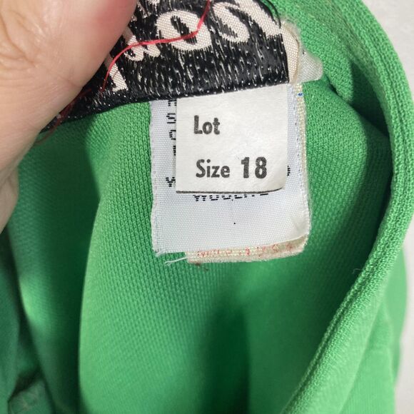 Vintage Wilroy Traveller Shirt Womens 18 Green Mandarin Collar Tunic USA 70s - Picture 11 of 16